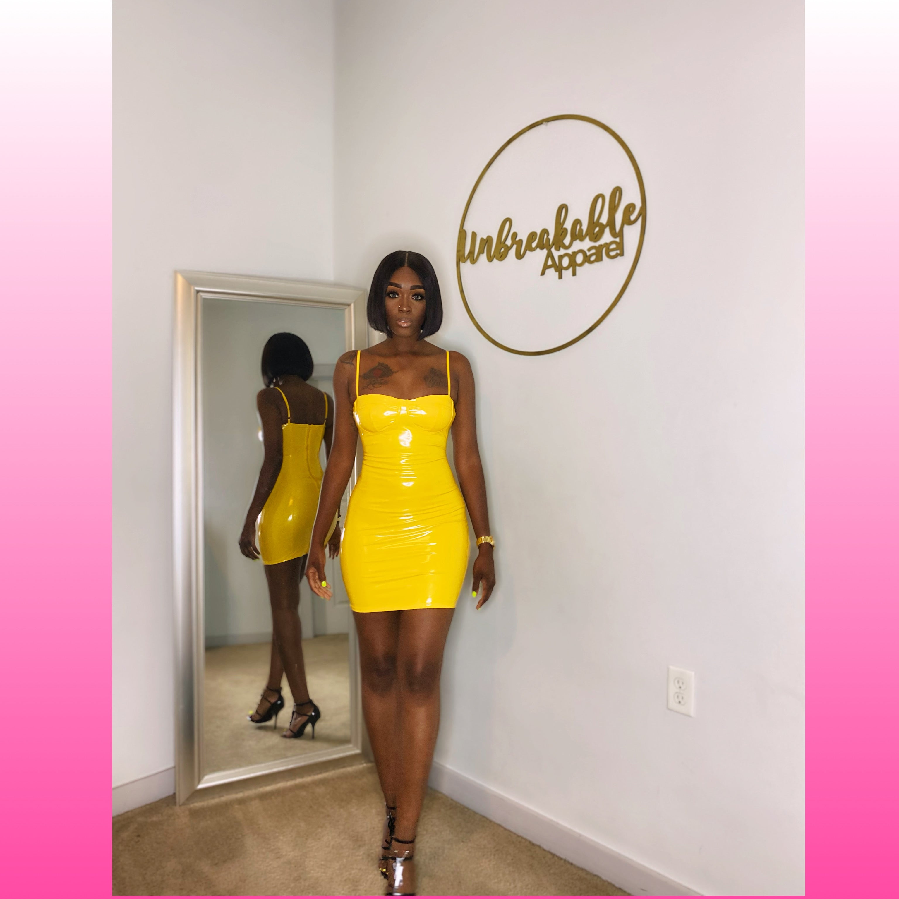 Baddie Latex Dress – Unbreakable Apparel Baddie Latex Dress – Unbreakable Apparel